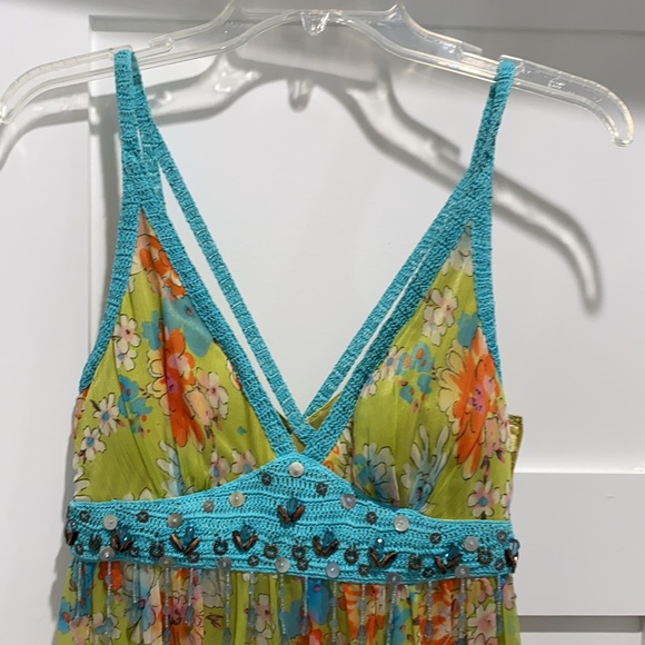 Sue Wong floral maxi dress size 8 - Picture 2 of 5